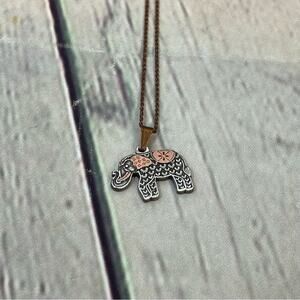 Alex and Ani Elephant Necklace